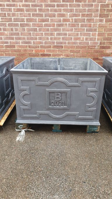 Ornamental lead planter for a property in Canonteign Falls in Exeter